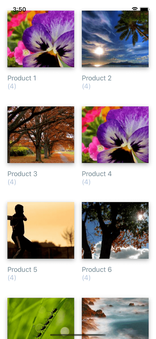 React native list of album photos example React native list of album photos example