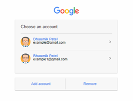 Foundation zurp Google choose an account example