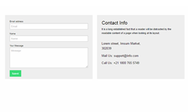 Foundation zurp Simple contact form example
