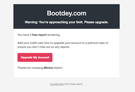 Bootstrap example and template. bs4 Email alert