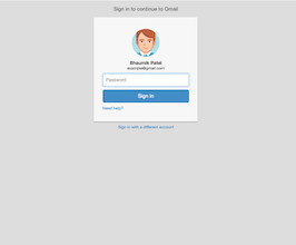 Bootstrap example and template. Boostrap gmail style Sign in to continue