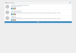 Bootstrap example and template. Recent Comments Admin Panel
