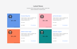 Bootstrap Latest News Blog example