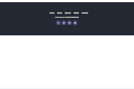 Bootstrap example and template. footer social design