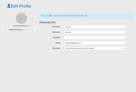 Bootstrap edit profile form example