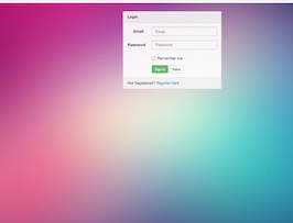 Bootstrap example and template. Login form with background image Bootstrap example and template. Login form with background image