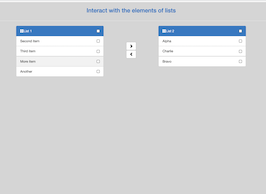 Bootstrap example and template. select from dual list