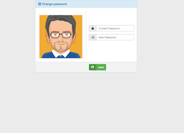 Bootstrap example and template. small change password form Bootstrap example and template. small change password form
