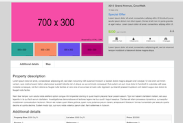 Bootstrap example and template. real estate view property