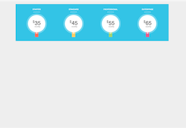 Bootstrap example and template. Circular Price Table