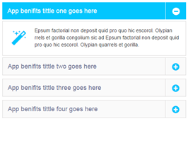 Bootstrap accordion collapse buttons example