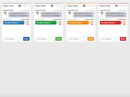Bootstrap example and template. direct chat box