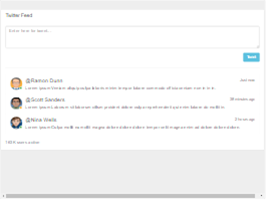Bootstrap example and template. twitter feeds