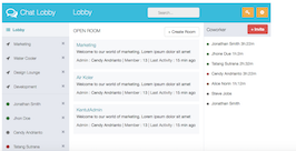 Bootstrap Chat Lobby example