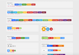 Bootstrap example and template. buttons colors