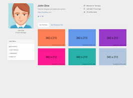 Bootstrap example and template. shopping and portfolio profile Bootstrap example and template. shopping and portfolio profile