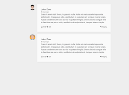 Bootstrap bs4 beta comment list example