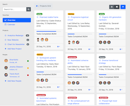 Bootstrap example and template. bs4 project grid