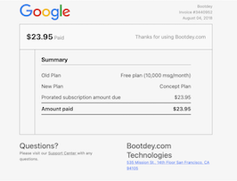 Bootstrap html invoice email template example