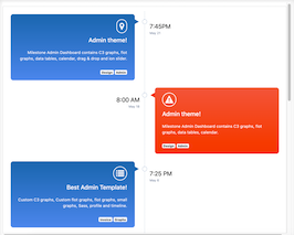 Bootstrap example and template. bs4 timeline color row