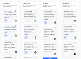 Bootstrap example and template. bs4 Kanban Board