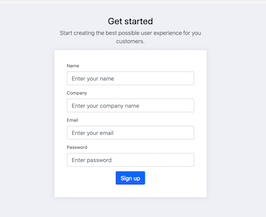 Bootstrap bs4 sign up page example