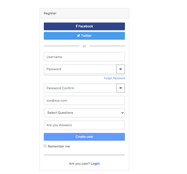 Bootstrap example and template. Register Form Bootstrap example and template. Register Form