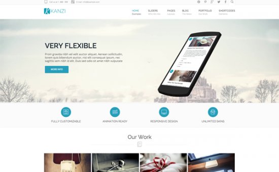 Bootstrap Kanzi Multi Purpose Template template