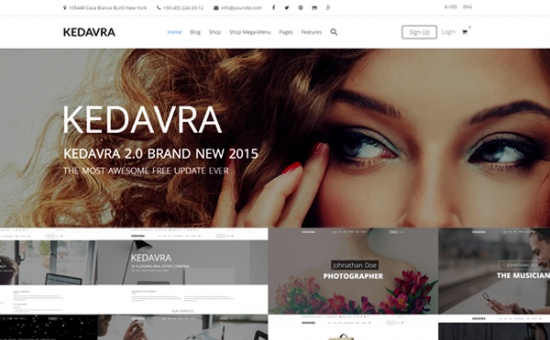 Bootstrap KEDAVRA Multipurpose 2 bootstrap Themes template