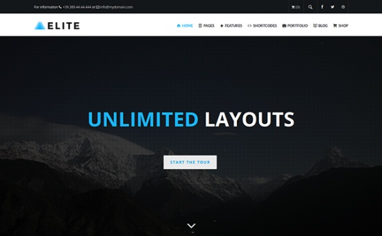 Bootstrap Elite Multi Purpose WordPress Theme template