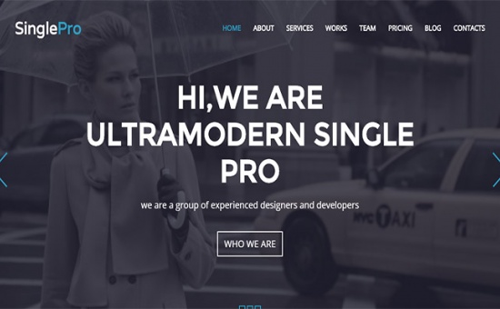 Bootstrap SinglePro Free Wordpress Portfolio Business Them template