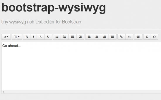 Bootstrap framework utility BOOTSTRAP WYSIWYG