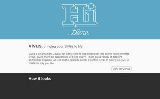 Bootstrap framework utility Vivus bringing your SVGs to life