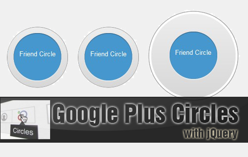 Bootstrap framework utility Google Plus Circle Animation With Jquery and CSS3